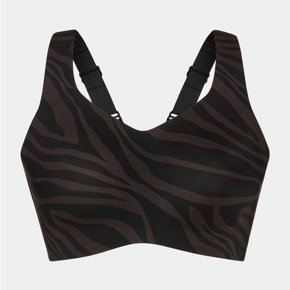 KNIX Catalyst Sports Bra High Impact NEW Size 8 (40D - 40E) Zebra print Black - Picture 9 of 12